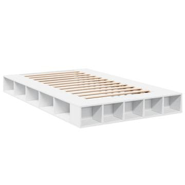 Vidaxl Posteljni okvir be 135x190 cm inženirski les