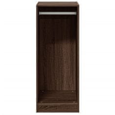 Vidaxl Garderobna omara rjavi hrast 48x41x102 cm inženirski les