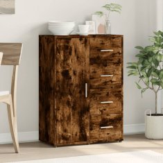 Vidaxl Komoda dimljeni hrast 60x31x84 cm inženirski les