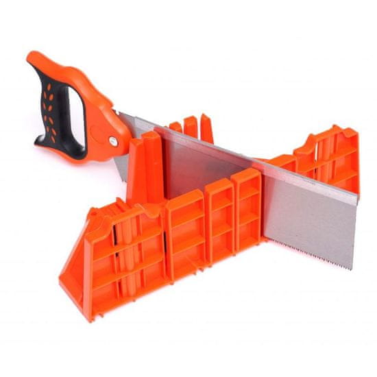 Kraft&Dele Ročna žaga z PVC šablono za rezanje kotov 350mm
