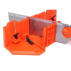 Kraft&Dele Ročna žaga z PVC šablono za rezanje kotov 350mm