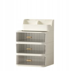 Korbi Organizator škatla za kozmetiko, F34 kremna