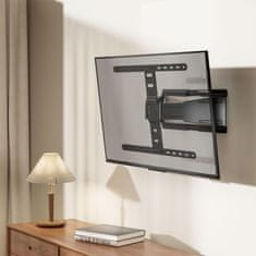 Krüger&Matz Ultra Slim univerzalni gibljiv in vrteči LCD TV nosilec za ekrane 43-90″ do 50kg