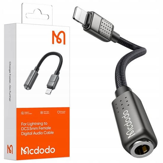 Mcdodo MCDODO ADAPTER LIGHTNING MINI JACK 3,5 MM KABEL ZA IPHONE 13 14