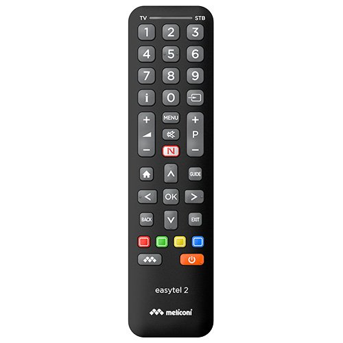Meliconi Dálkový ovladač , 808061, EASYTEL 2, univerzální, pro 1 TV + 1 DDT + SAT dekodér, 2 programovací režimy, 34 kláves