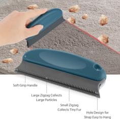 HOME & MARKER® Krtača za odstranjevanje dlak, Odstranjevalec dlak hišnih ljubljenčkov, Pripomoček za čiščenje dlake z oblazinjenega pohištva| ALLFUZZ