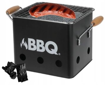 shumee Mini kompaktni turistični žar črne barve 18x15 cm