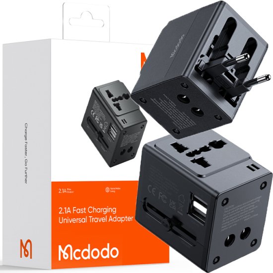 Mcdodo MCDODO POLNILEC USB ADAPTER ADAPTER ANGLEŠKI VTIČ UK EU US