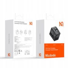 Mcdodo MCDODO POLNILEC USB ADAPTER ADAPTER ANGLEŠKI VTIČ UK EU US
