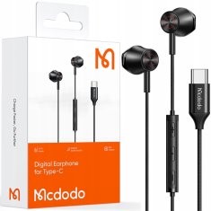 Mcdodo MCDODO ŽIČNE SLUŠALKE ZA TELEFON Z MIKROFONOM Z DAC USB-C