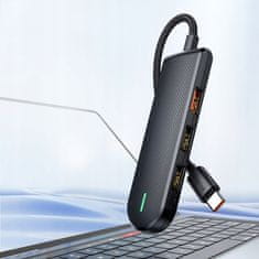 Mcdodo MCDODO ADAPTER HUB USB-C RAZDELILNIK RAZDELILNIK 3X USB SD/TF