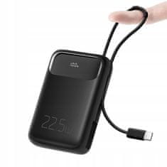 Mcdodo MCDODO POWERBANK 10000MAH Z ZASLONOM 3X USB USB-C 22,5W + USB-C KABEL