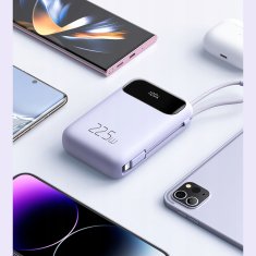 Mcdodo MCDODO POWERBANK 10000MAH Z ZASLONOM USB USB-C 22,5W + KABEL LIGHTNING
