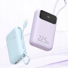 Mcdodo MCDODO POWERBANK 10000MAH Z ZASLONOM USB USB-C 22,5W + KABEL LIGHTNING