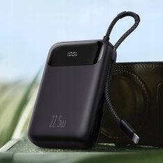 Mcdodo MCDODO POWERBANK 20000MAH Z ZASLONOM USB USB-C 22,5W + KABEL LIGHTNING