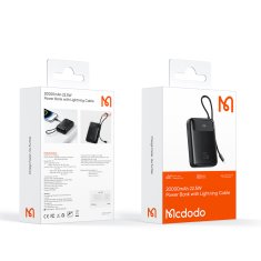 Mcdodo Mcdodo Powerbank 20000Mah Z Zaslonom Usb Usb-C 22,5W + Kabel Lightning