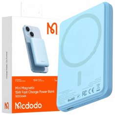 Mcdodo MCDODO INDUKCIJSKA POWERBANK ZA MAGSAFE 12 13 14 15 MINI WIRELESS 5000