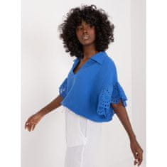 ITALY MODA Ženska bluza iz mošnene temno modre barve DHJ-BZ-6993.06_407797 Univerzalni