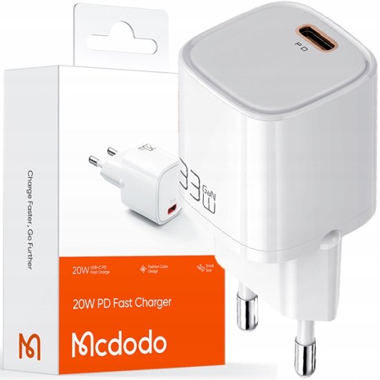Mcdodo MCDODO HITRI POLNILEC CUBE USB-C 20W USB TIPA C ZA IPHONE 13 14 15 PRO