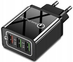 CO2 CO2 HITRI POLNILEC 3X USB ZA TELEFON SAMSUNG HITRO POLNJENJE 3.0 18W