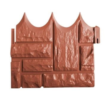 Vixson Vrtna ograja z videzom opeke, Nizka ograja, za Zmanjševanje plevela (6 kosov) | TERRABARIC