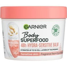 Garnier Body Superfood 48h Hydra-Sensitive Balm Oat Milk + Prebiotics vlažilen balzam za telo z ovsenim mlekom 380 ml za ženske