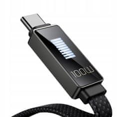 Mcdodo MCDODO USB-C HITRI POLNILNI KABEL ZA SAMSUNG XIAOMI TIPA C 6A 100W 1M VODIL