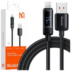 Mcdodo MCDODO POLNILEC USB STRELA HITRO POLNJENJE KABEL ZA IPHONE 1M VODIL