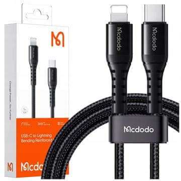 Mcdodo MCDODO POLNILEC USB-C LIGHTNING HITRI POLNILNI KABEL ZA IPHONE 13 14 1M