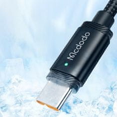 Mcdodo MCDODO USB-C HITRI POLNILNI KABEL ZA SAMSUNG XIAOMI TIPA C 6A 120W 2M VODIL