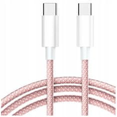 CO2 CO2 POLNILEC USB-C KABEL ZA HITRO POLNJENJE USB TIPA C ZA IPHONE 15 16 1M ROZA
