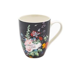 Bella Fiore Porcelanski vrč 340ml FLOWER črn