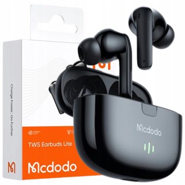 Mcdodo MCDODO BREZŽIČNE SLUŠALKE BLUETOOTH V UŠESIH 5 Z MIKROFONOM ČRNO