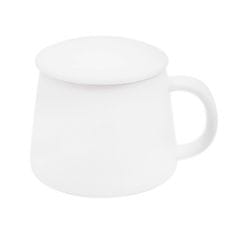 Bella Keramični vrč s sitom in pokrovom 375ml WHITE