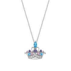 Disney Očarljiva srebrna princesa ogrlica CS00016RZML-P.CS (verižica, obesek)
