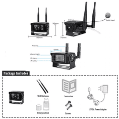Secutek 4G IP kamera za avto - 5MP, nočni vid