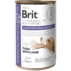 Brit Veterinary Diets Dog Cons. Gastrointestinal Low Fat Gluten&Grain free 400 g