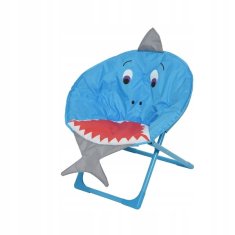 shumee Otroški zložljivi vrtni stol Shark 52 cm