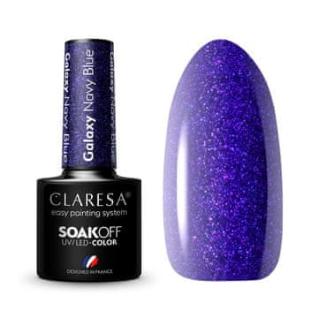 Claresa Claresa Galaxy Hibridni lak za nohte v mornarsko modri barvi 5 g