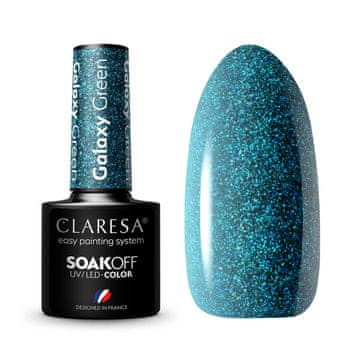 Claresa Galaxy Green hibridni lak za nohte 5 g