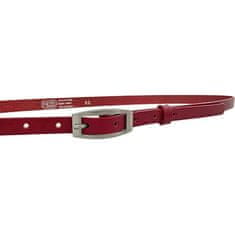 Penny Belts Ženski usnjen pas 15-2-93 rdeč (Dolžina pasu 100 cm)