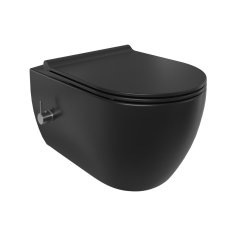 CeraStyle Wc školjka brez roba z bide sistemom in armaturo CITY RIMLESS + deska soft close