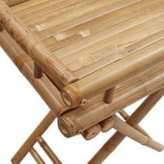 Vidaxl Zložljiva miza s pladnjem 60x40x68 cm bambus