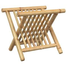 Vidaxl Stojalo za revije 42x30,5x34,5 cm bambus