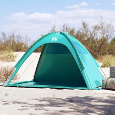 Vidaxl vidaXL Šotor za na plažo, morsko zelen, vodoodporen