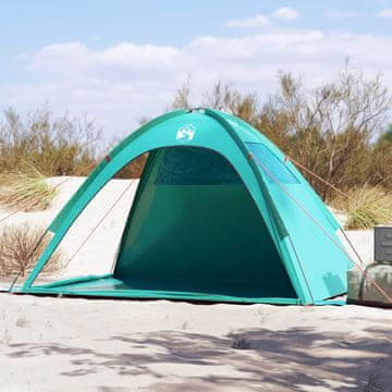 Vidaxl vidaXL Šotor za na plažo, morsko zelen, vodoodporen