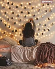ColorWay LED fotokomponente / 20 LED diod / dolžina 3 m / topla bela / napajanje 3x AA