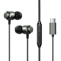 Joyroom Slušalke v ušesih USB-C JR-EC06 sive barve