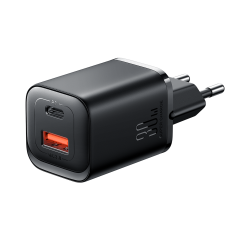 Joyroom Hitri polnilec 30W USB-A in USB-C PD QC AFC FCP črn