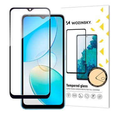 shumee 9H kaljeno steklo za celoten zaslon Infinix Hot 12i s črnim okvirjem, prijaznim ohišju